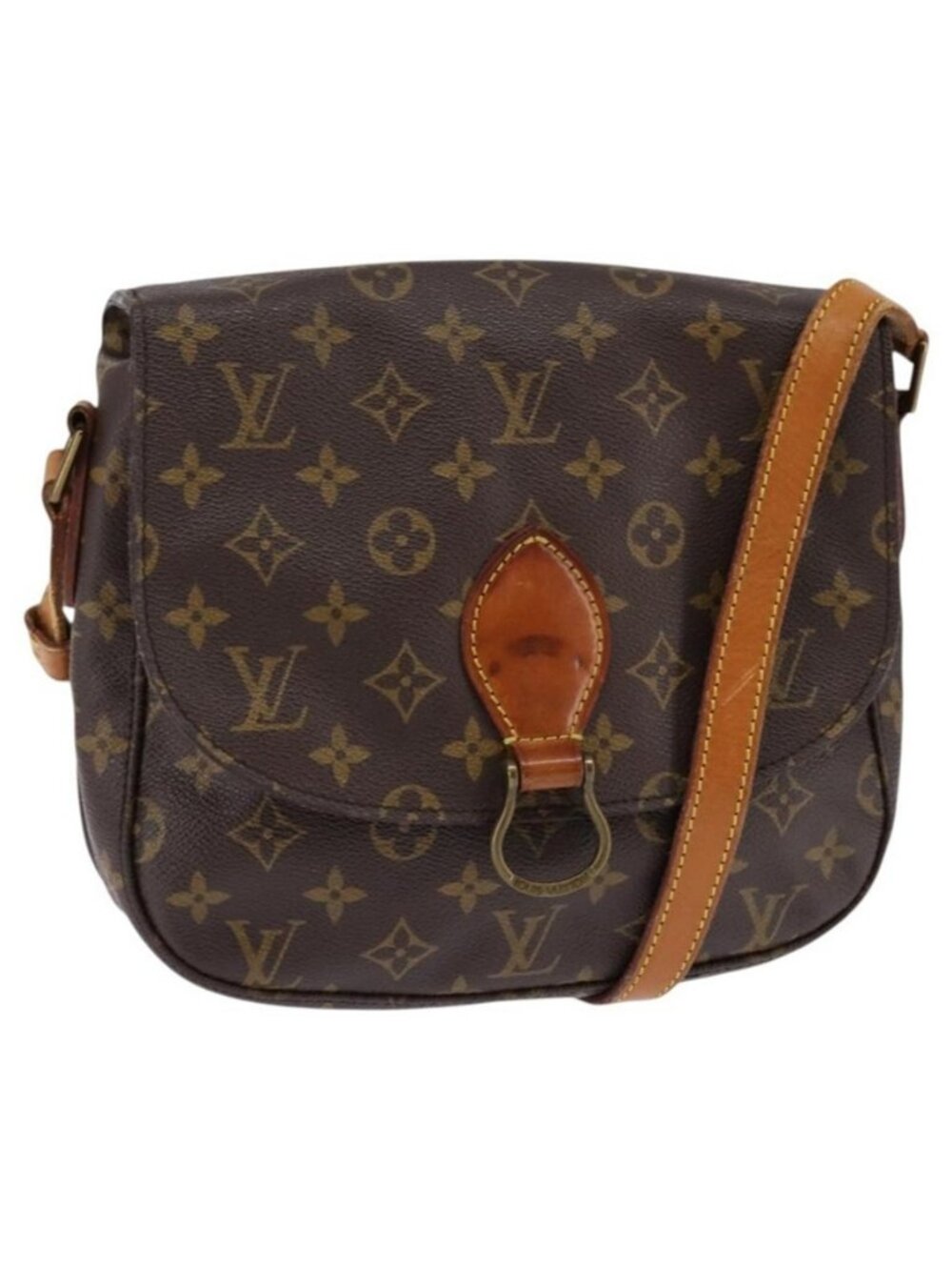 Authentic LOUIS VUITTON Monogram Saint Cloud GM Shoulder Bag M51242 LV